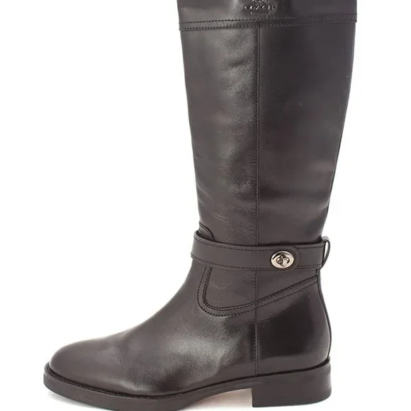 Coach Eva Leather Knee-High Classic Riding Boot - Picture 1 of 8